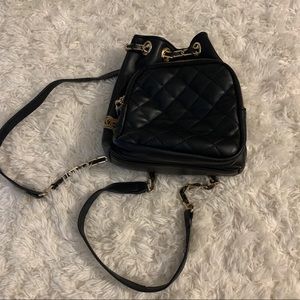 Free People mini black backpack purse